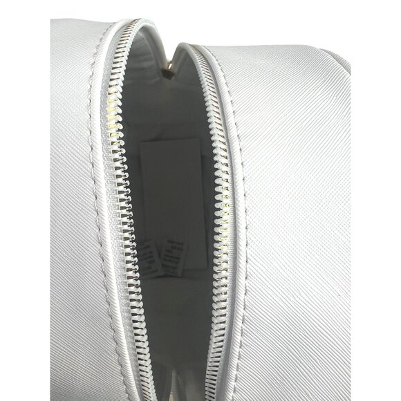 Under One Sky Decorative White Backpack Cute Cat & Flower Print Pom Pom Accent - Picture 11 of 11